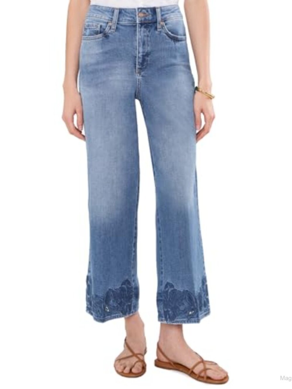 High Rise Wide Leg Jeans Lift Tuck Technology Relaxed Fit